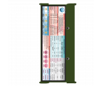 WhiteCoat Clipboard® Trifold - Army Green Anesthesia Edition